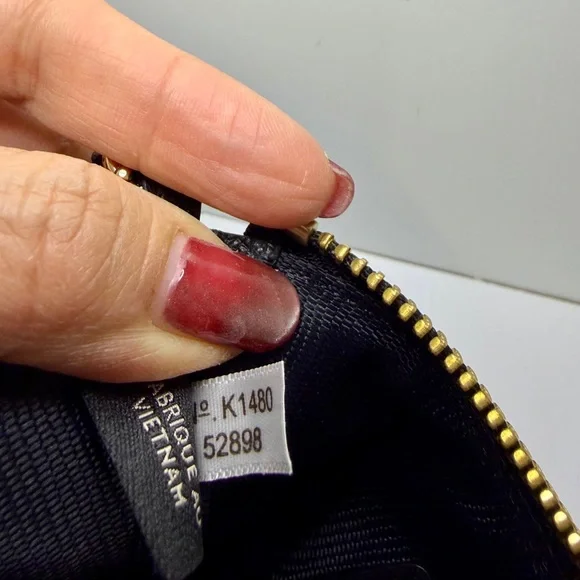 Coach Light Blue and Black Animal Print Wristlet - Picture 4 of 5